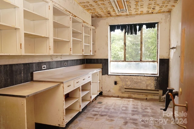 kitchen featuring a baseboard radiator