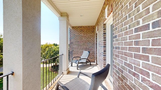 view of balcony