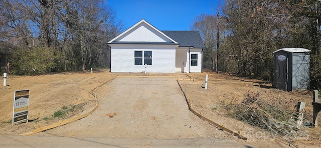 view of front of home