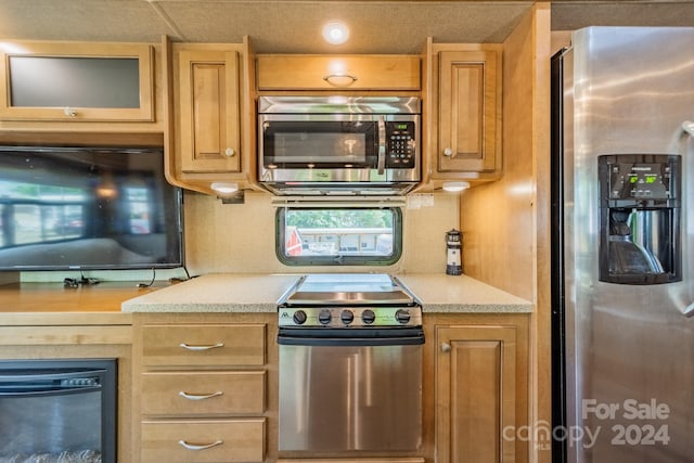 kitchen with stainless steel appliances