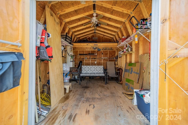 view of storage room