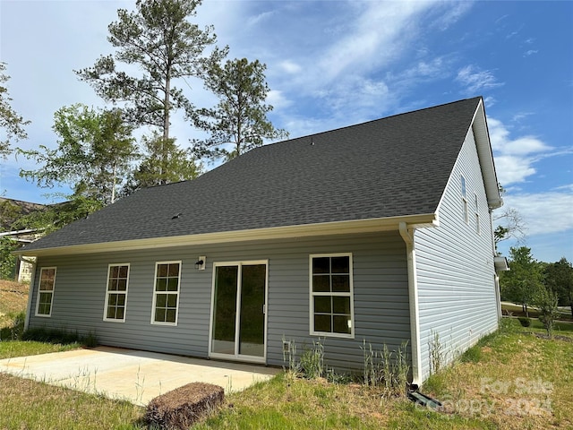 back of house featuring a patio