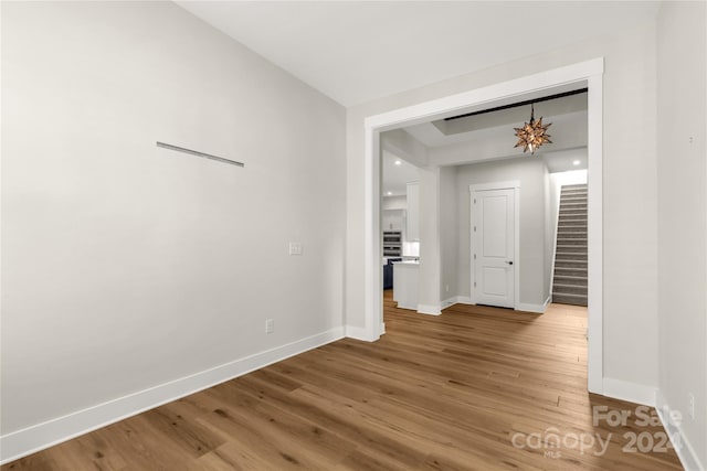 interior space featuring hardwood / wood-style flooring