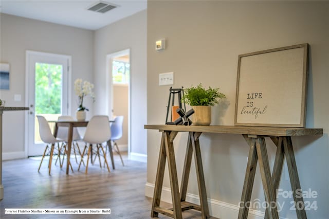 dining room featuring hardwood / wood-style floors