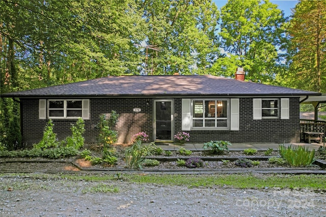 view of ranch-style house