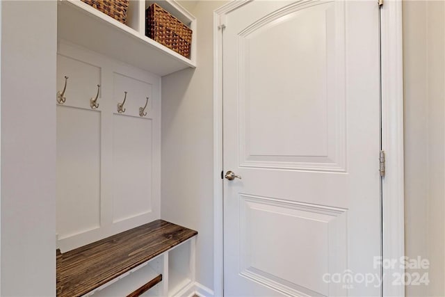 view of mudroom