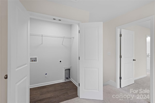 laundry room featuring hookup for a washing machine and electric dryer hookup