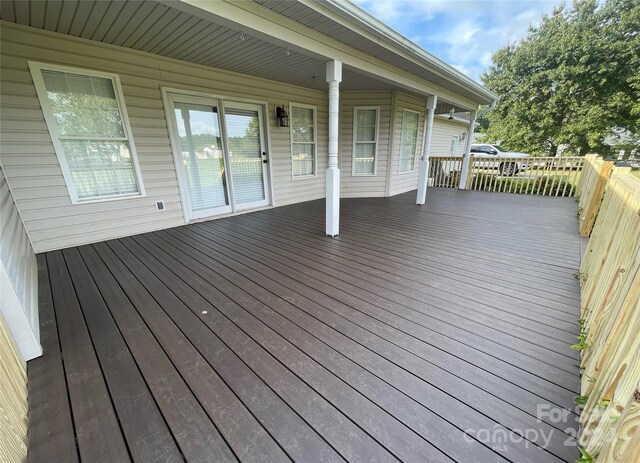 view of wooden terrace