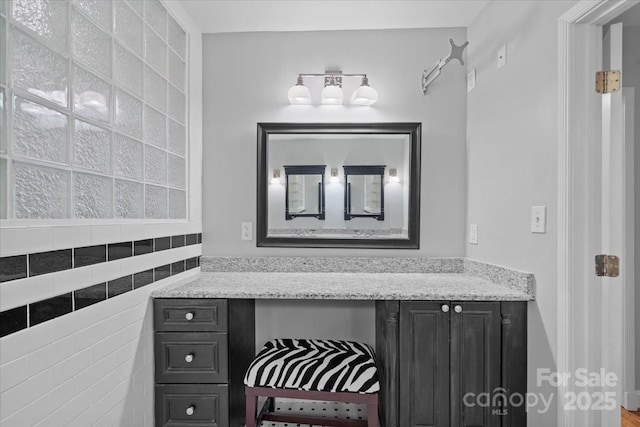 bathroom featuring vanity