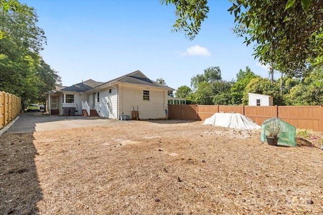 view of yard featuring a patio area