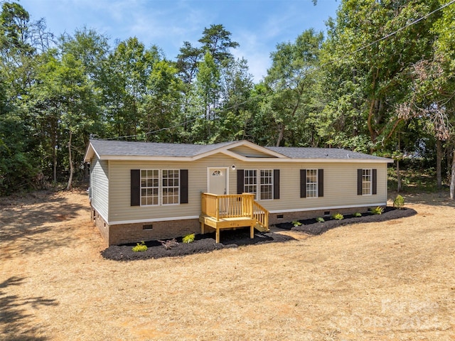 view of manufactured / mobile home