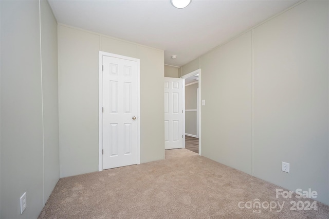 unfurnished bedroom featuring carpet floors