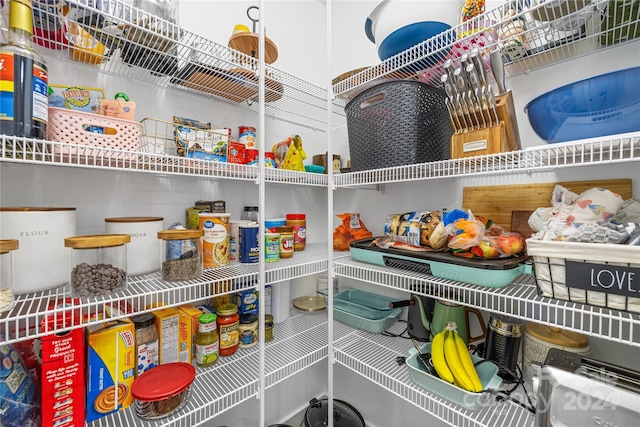 view of pantry