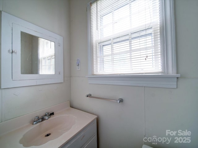 bathroom with vanity