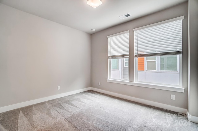 view of carpeted empty room