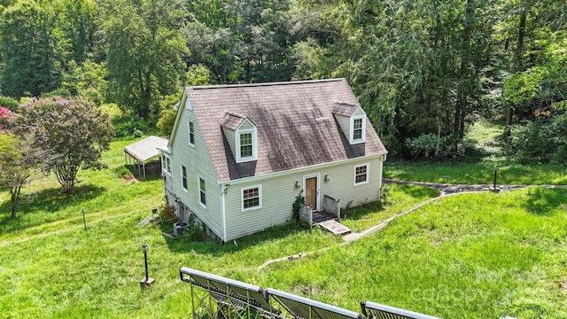 view of front of home with central AC unit