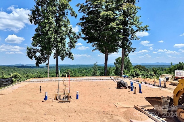 view of property's community featuring a mountain view