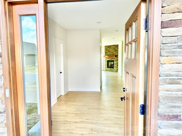 1387 River Club Rdg, Lenoir, NC 28645 - hall with wood finished floors and baseboards