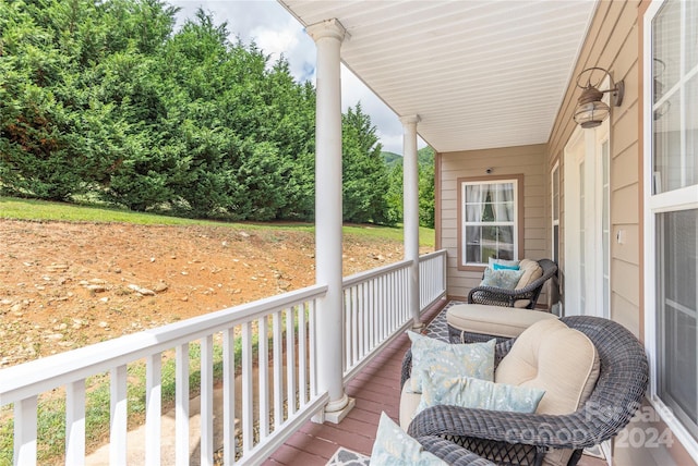 balcony with a porch