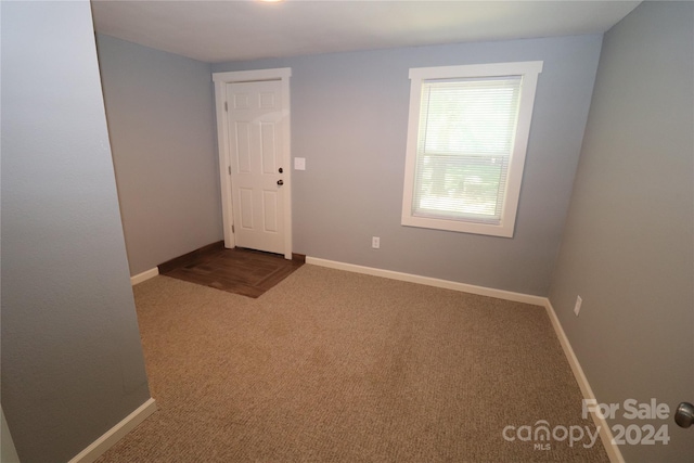 view of carpeted foyer