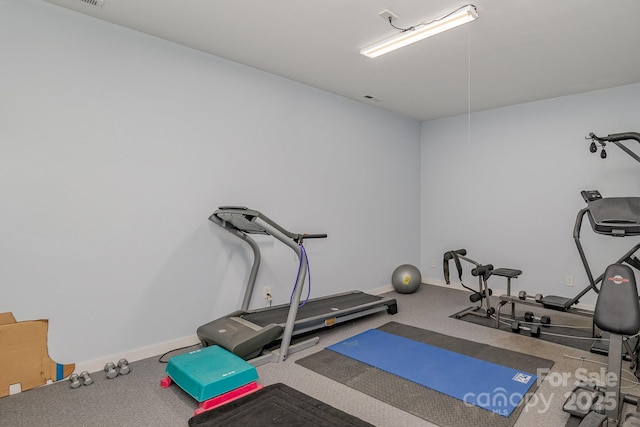 view of exercise room