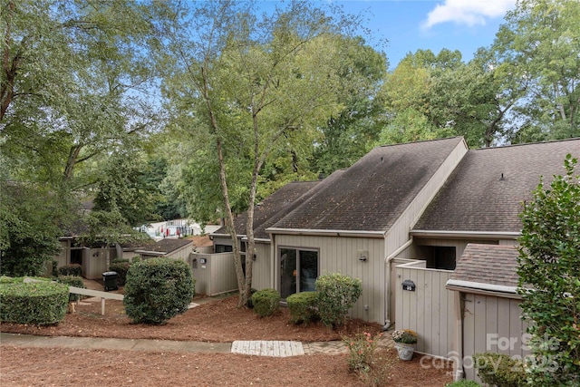 view of rear view of property