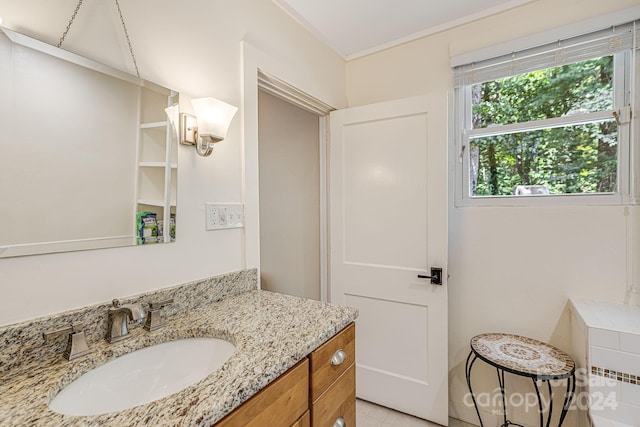 bathroom featuring vanity