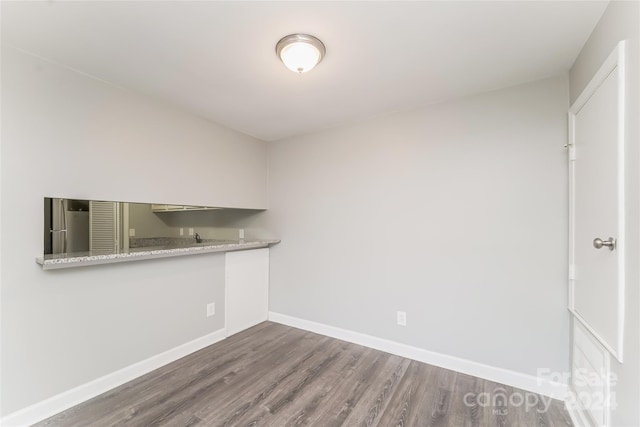 interior space featuring dark hardwood / wood-style floors