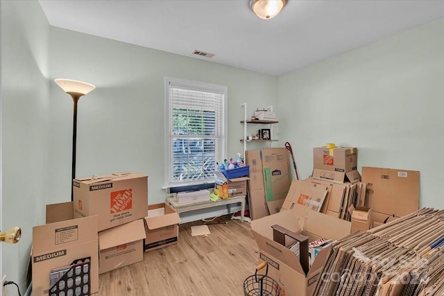 interior space featuring light hardwood / wood-style floors