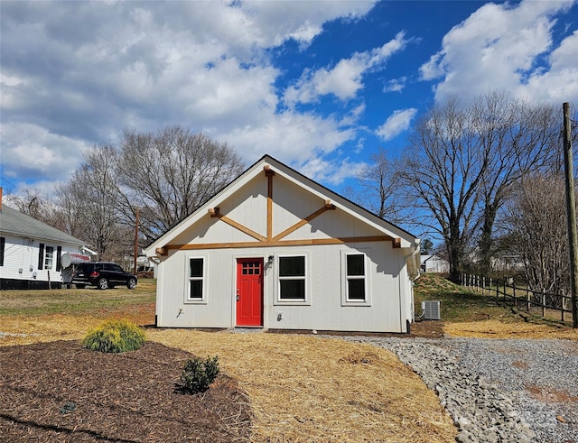 211 Hogan St, Morganton, NC 28655 - view of front of property with fence and central air condition unit
