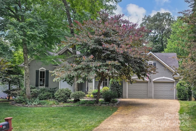 view of front of house with a front yard