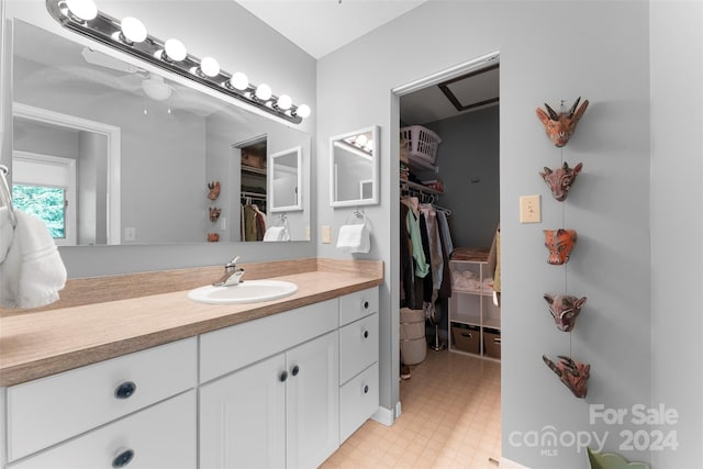 bathroom featuring vanity