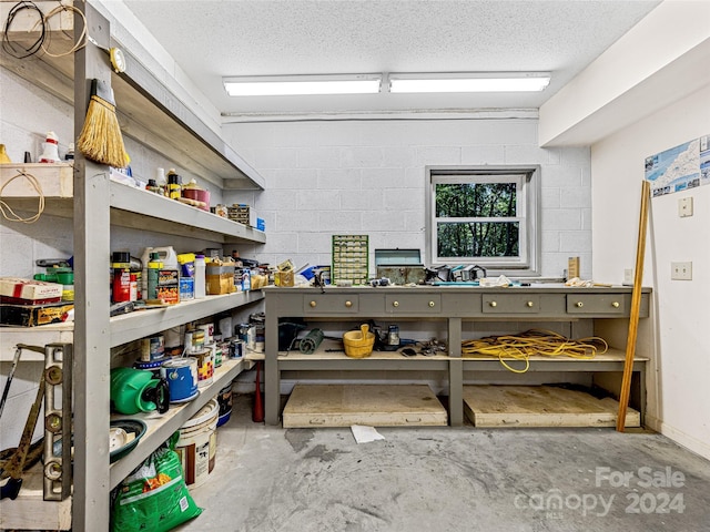 view of storage room