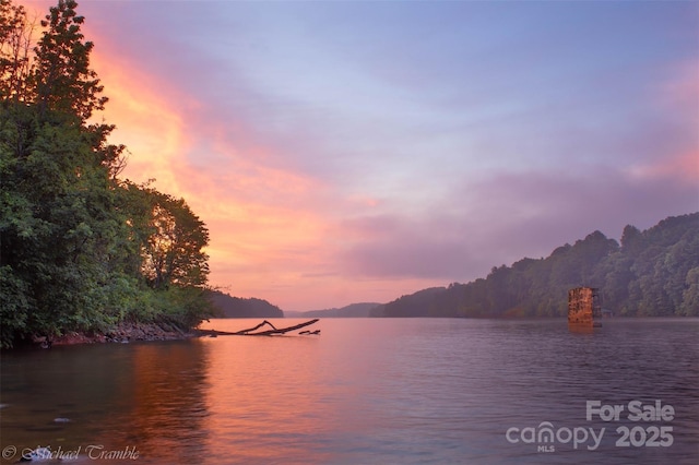 5692 Marblestone Dr, Granite Falls, NC 28630 - water view featuring a mountainous background