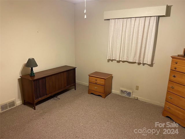 view of carpeted office