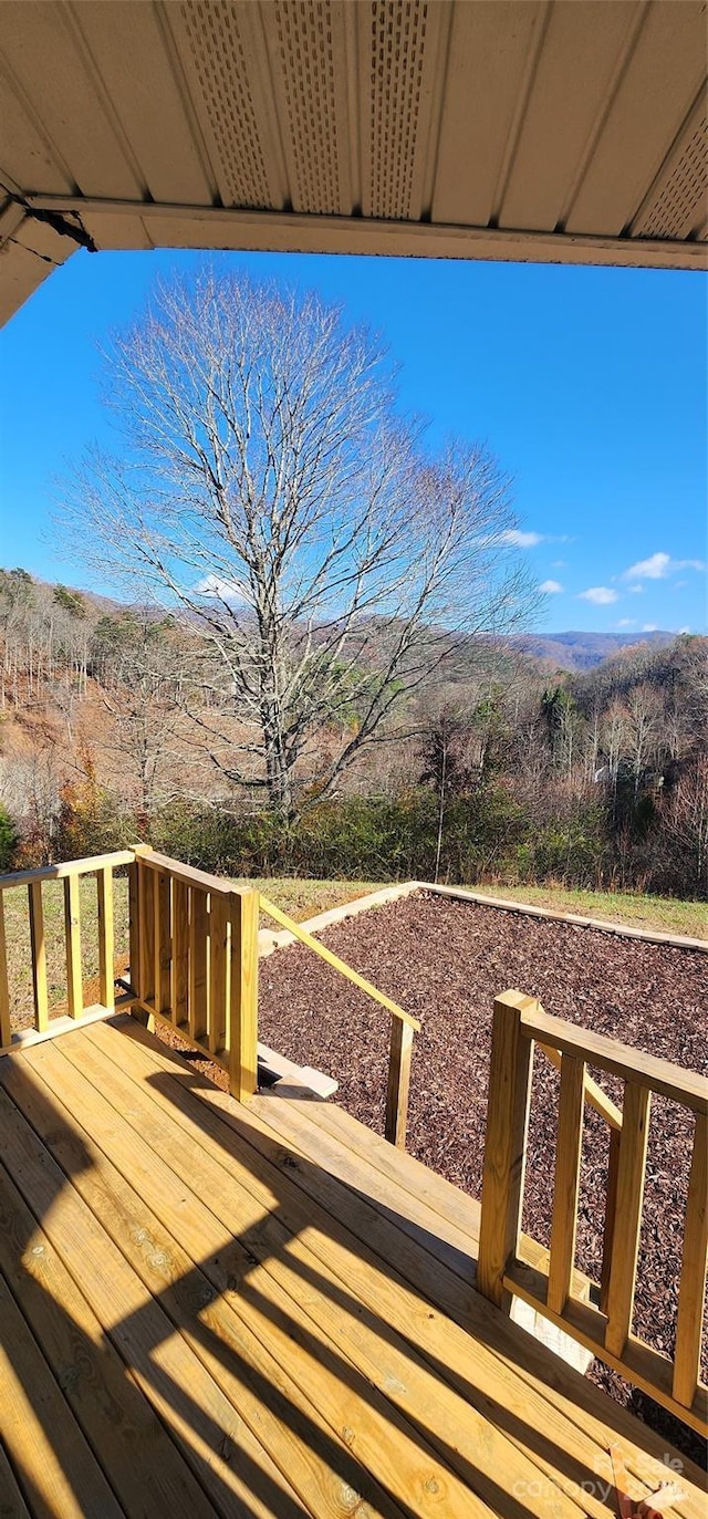 view of wooden terrace