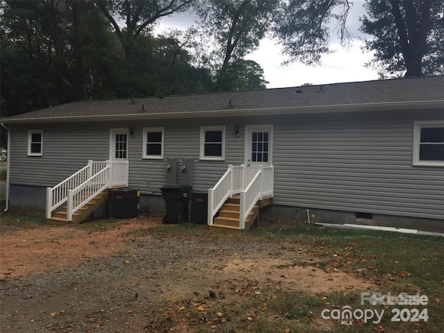 view of back of property