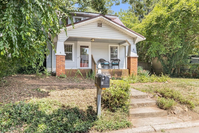 bungalow with a porch