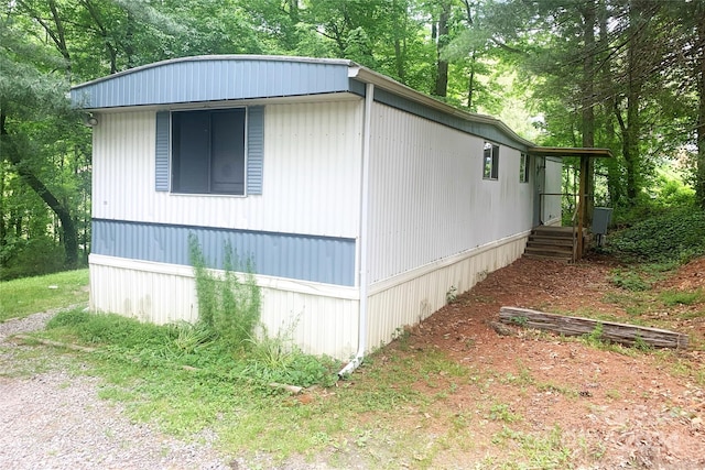 view of side of property