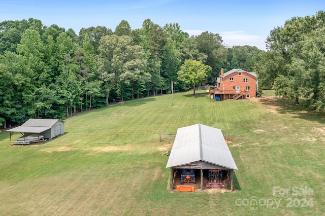 4299 Randleman Rd, Iron Station, NC 28080 - view of yard with an outdoor structure