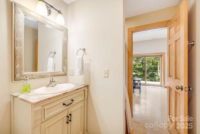 bathroom with vanity