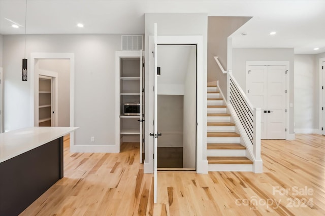 interior space with wood-type flooring