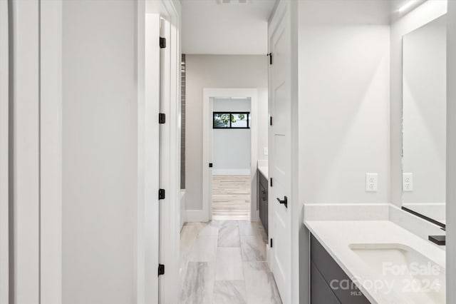 bathroom with vanity