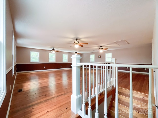 unfurnished room featuring hardwood / wood-style flooring