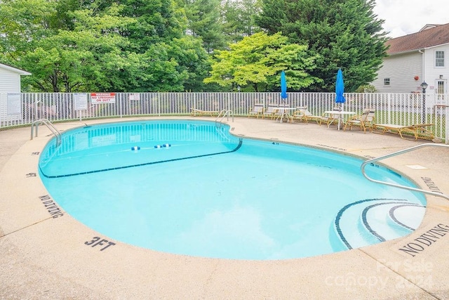 view of pool with a patio area