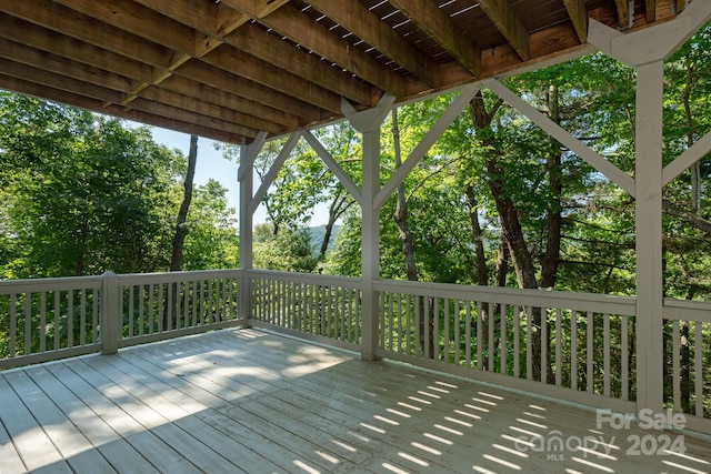 view of wooden terrace