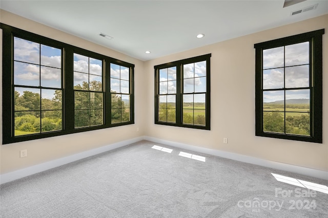 view of carpeted empty room