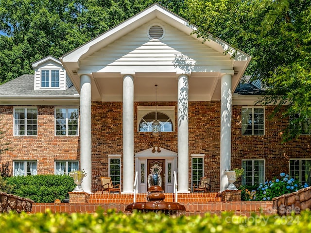 view of neoclassical / greek revival house