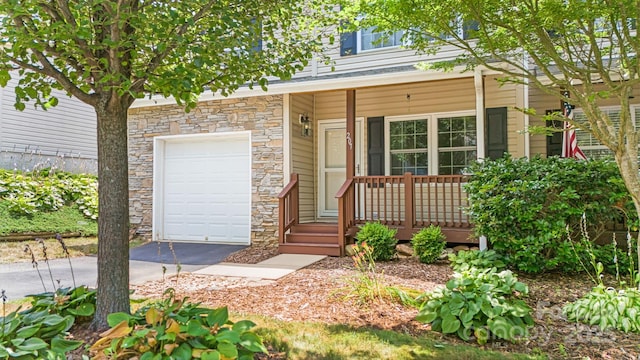 entrance to property with covered porch