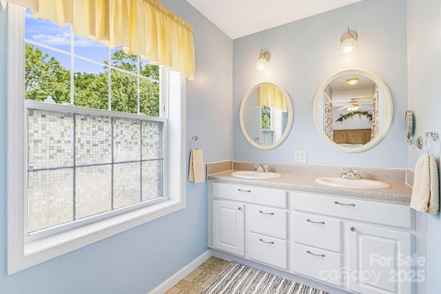 bathroom featuring vanity